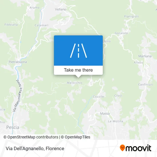 Via Dell'Agnanello map