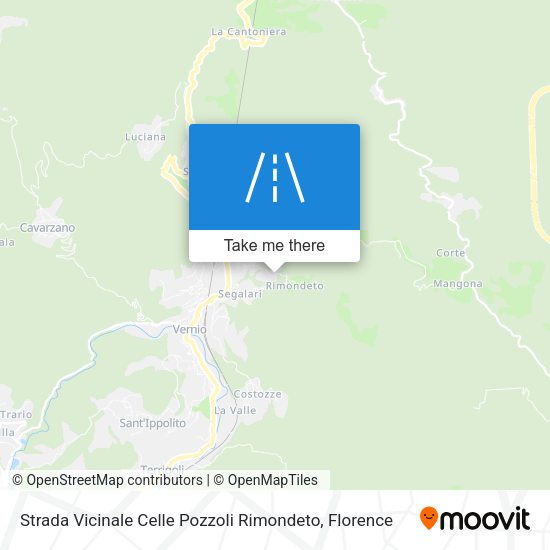 Strada Vicinale Celle Pozzoli Rimondeto map