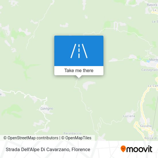 Strada Dell'Alpe Di Cavarzano map