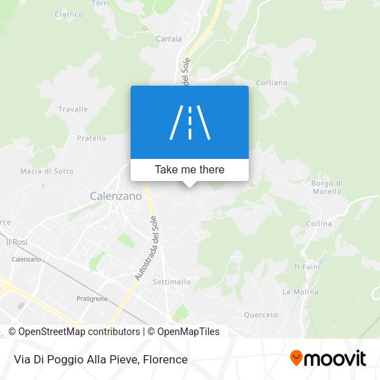 Via Di Poggio Alla Pieve map