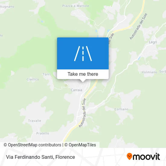Via Ferdinando Santi map