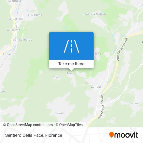Sentiero Della Pace map
