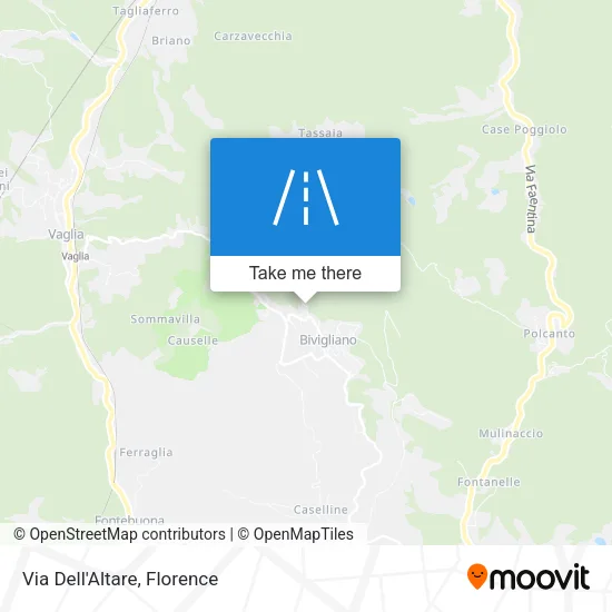 Via Dell'Altare map