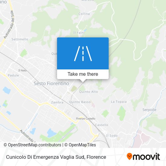 Cunicolo Di Emergenza Vaglia Sud map