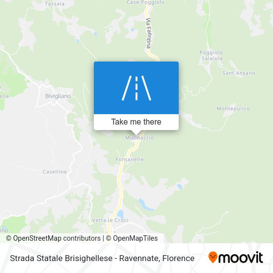 Strada Statale Brisighellese - Ravennate map