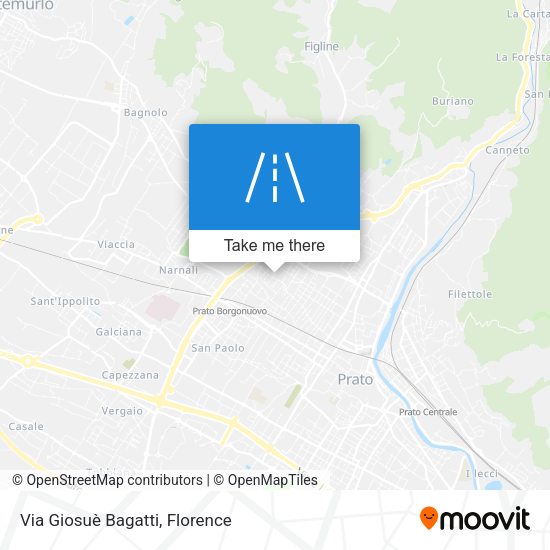 Via Giosuè Bagatti map