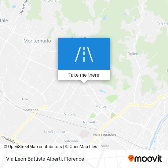 Via Leon Battista Alberti map