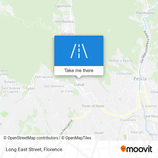 Long East Street map