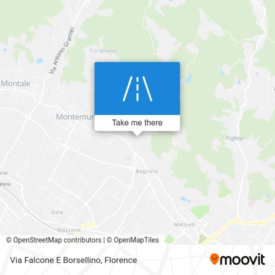 Via Falcone E Borsellino map
