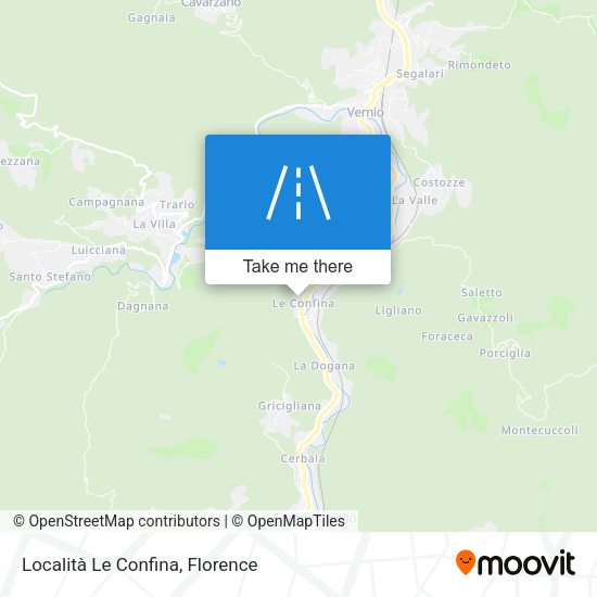 Località Le Confina map