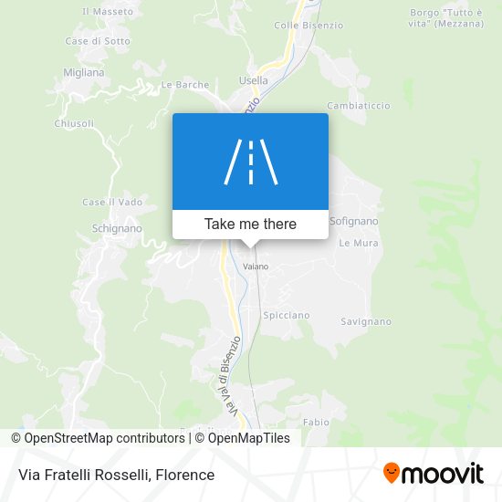 Via Fratelli Rosselli map