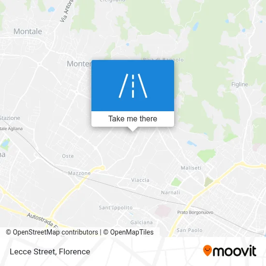Lecce Street map