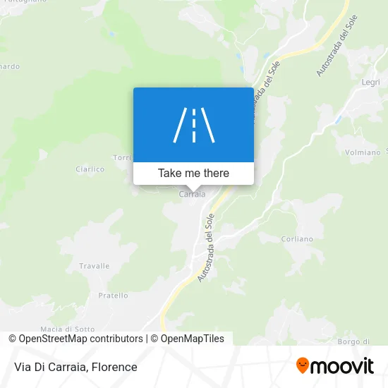 Via Di Carraia map