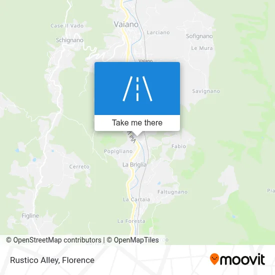 Rustico Alley map
