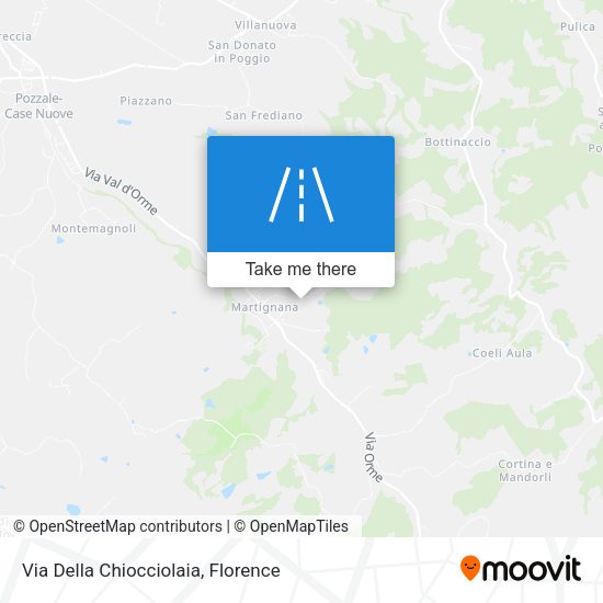 Via Della Chiocciolaia map