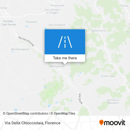 Via Della Chiocciolaia map