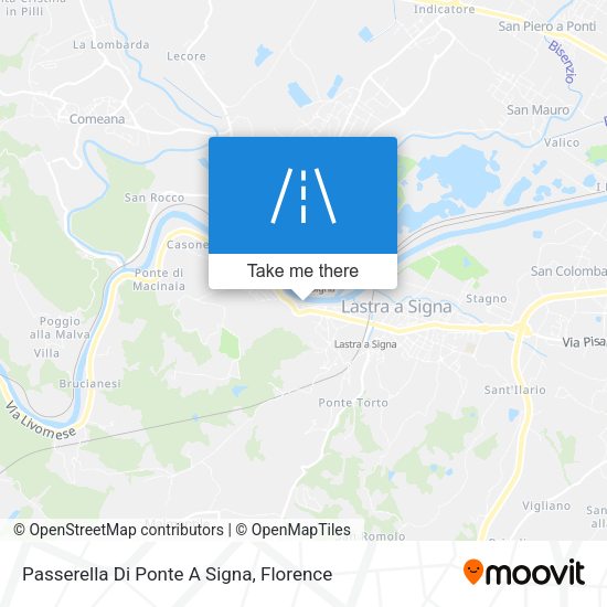 Passerella Di Ponte A Signa map
