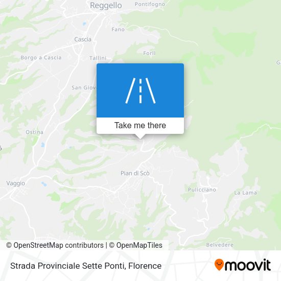 Strada Provinciale Sette Ponti map