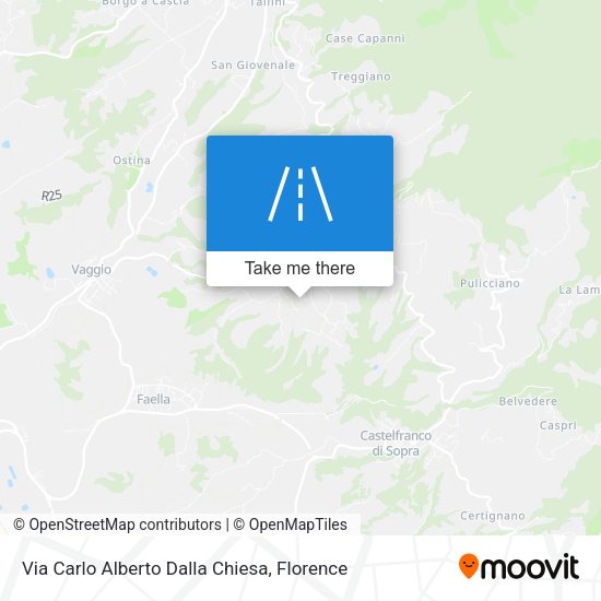 Via Carlo Alberto Dalla Chiesa map