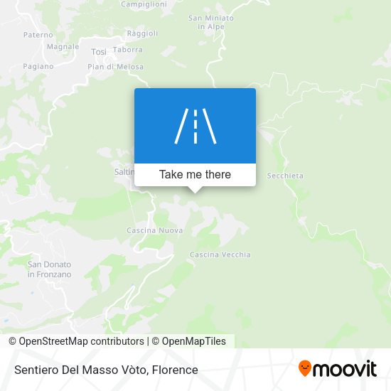 Sentiero Del Masso Vòto map