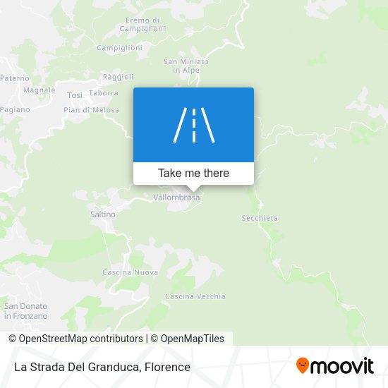 La Strada Del Granduca map