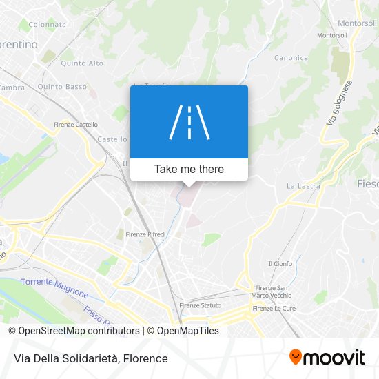Via Della Solidarietà map