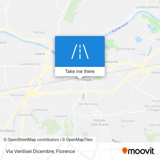Via Ventisei Dicembre map