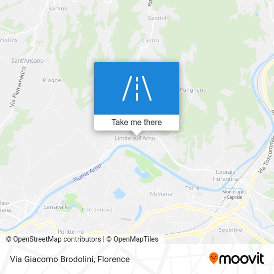 Via Giacomo Brodolini map