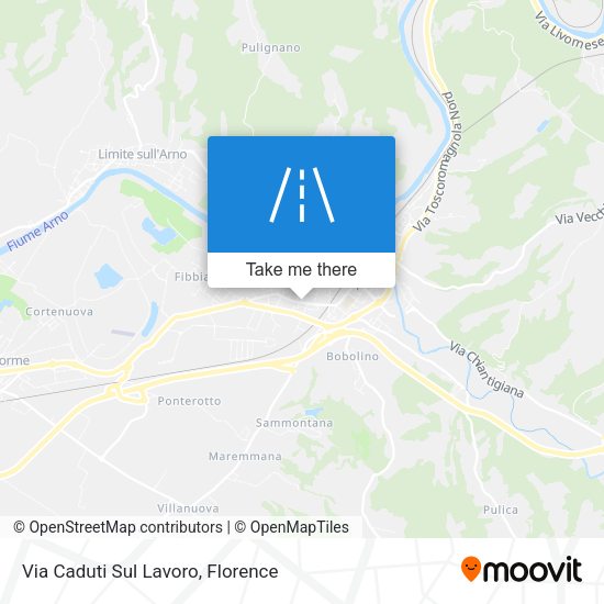 Via Caduti Sul Lavoro map