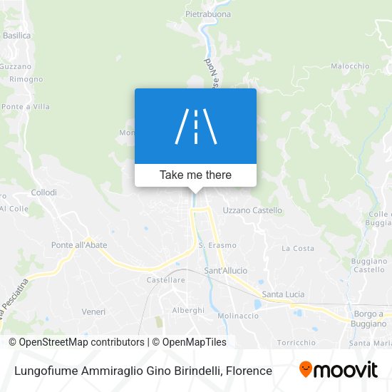 Lungofiume Ammiraglio Gino Birindelli map