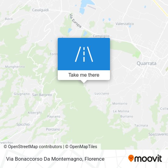 Via Bonaccorso Da Montemagno map