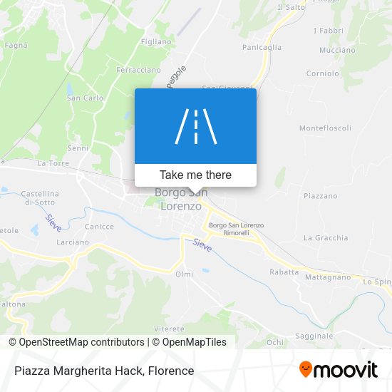 Piazza Margherita Hack map