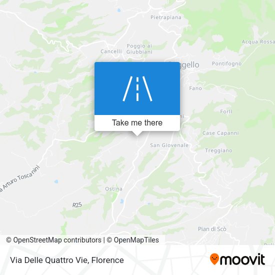 Via Delle Quattro Vie map