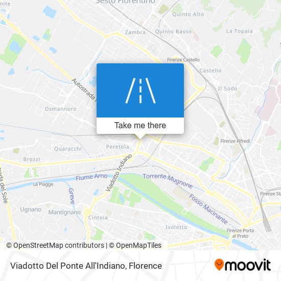 Viadotto Del Ponte All'Indiano map