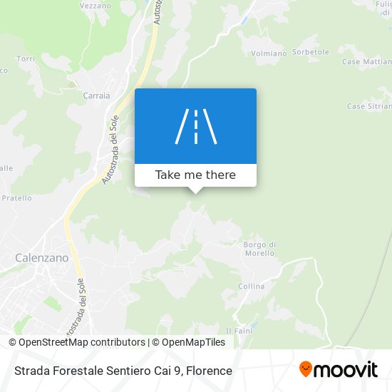 Strada Forestale   Sentiero Cai  9 map