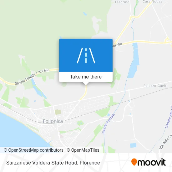 Sarzanese Valdera State Road map