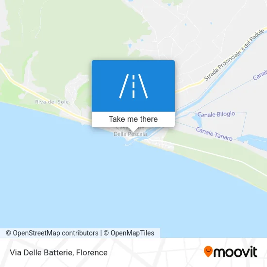 Via Delle Batterie map
