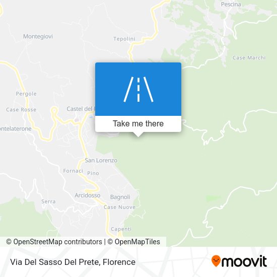 Via Del Sasso Del Prete map