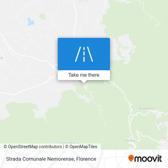 Strada Comunale Nemorense map