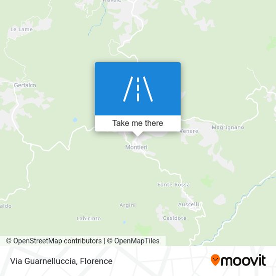 Via Guarnelluccia map