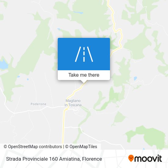 Strada Provinciale 160 Amiatina map