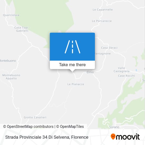 Strada Provinciale 34 Di Selvena map