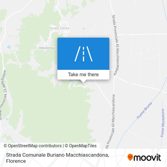 Strada Comunale Buriano Macchiascandona map