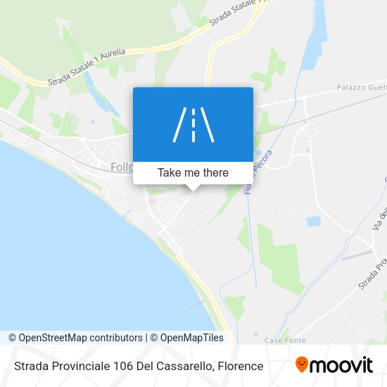 Strada Provinciale 106 Del Cassarello map