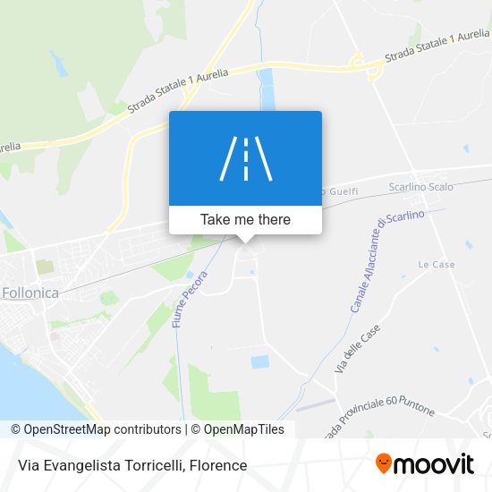 Via Evangelista Torricelli map