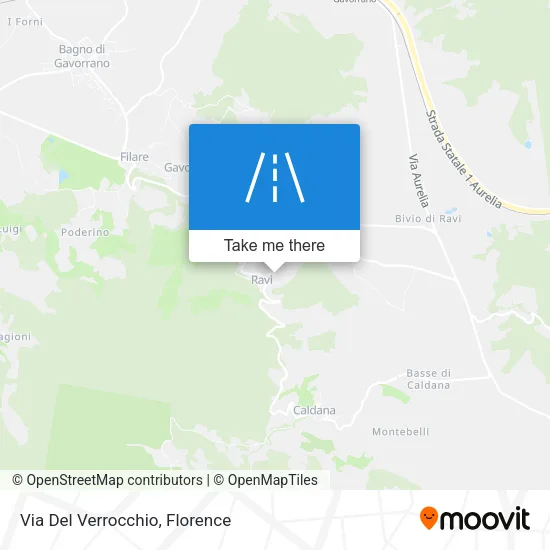 Via Del Verrocchio map
