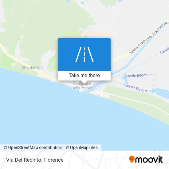Via Del Recinto map