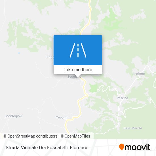 Strada Vicinale Dei Fossatelli map