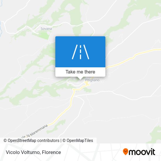 Vicolo Volturno map