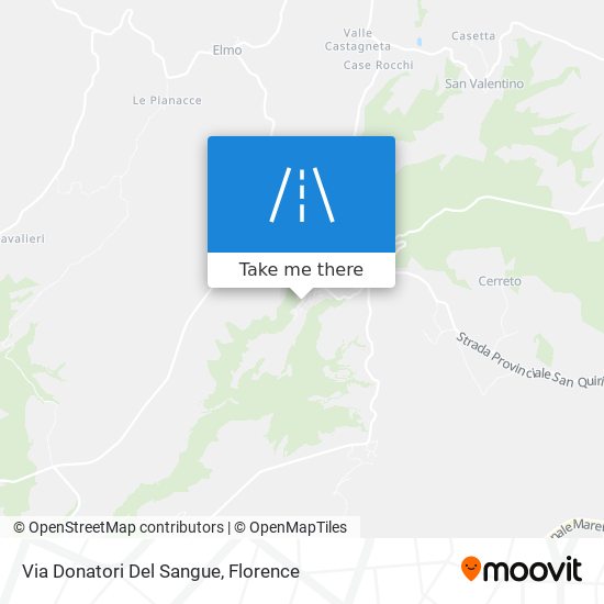 Via Donatori Del Sangue map